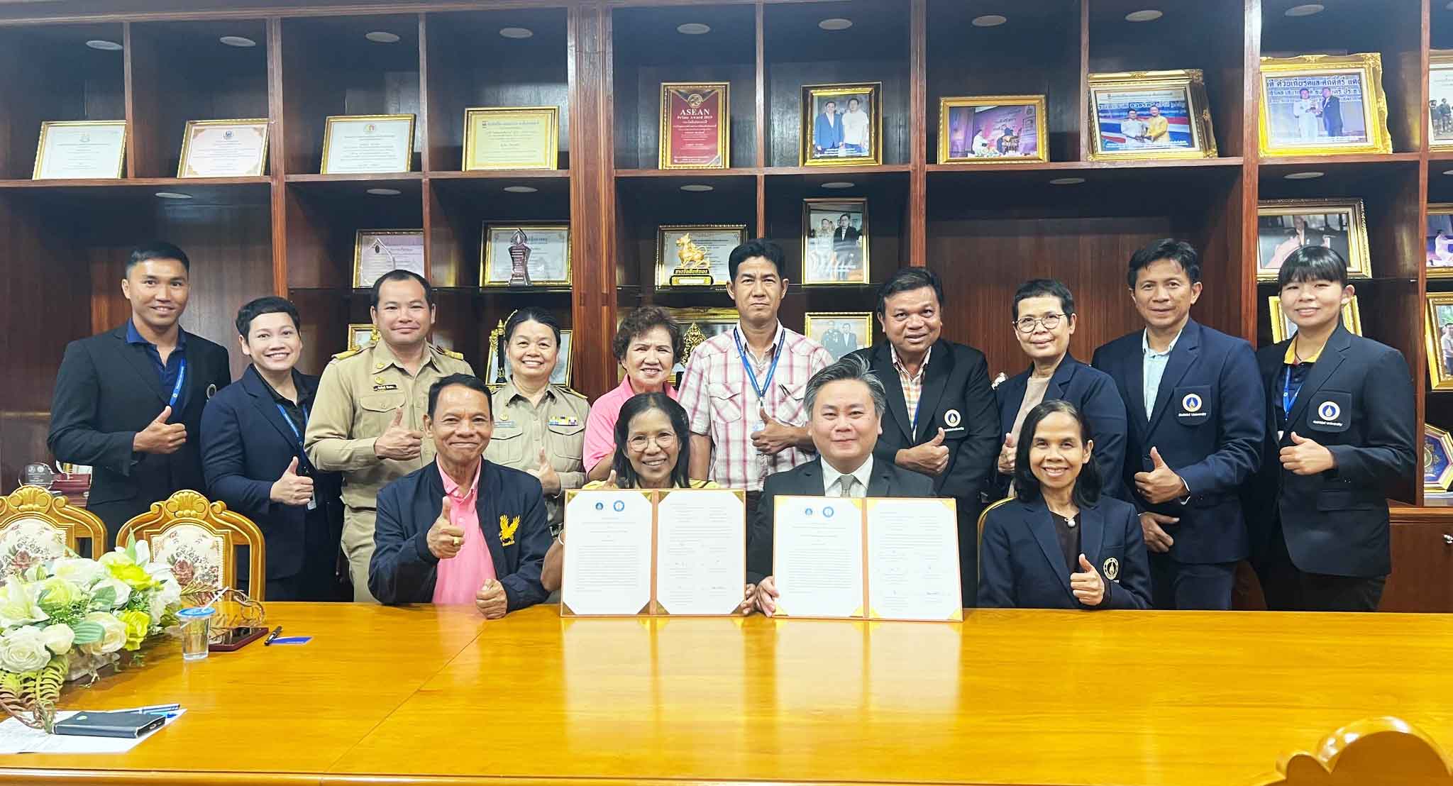 วิทยาลัยฯ ลงนามบันทึกข้อตกลงความร่วมมือ(MOU) ร่วมกับ เทศบาลตำบลศาลายา