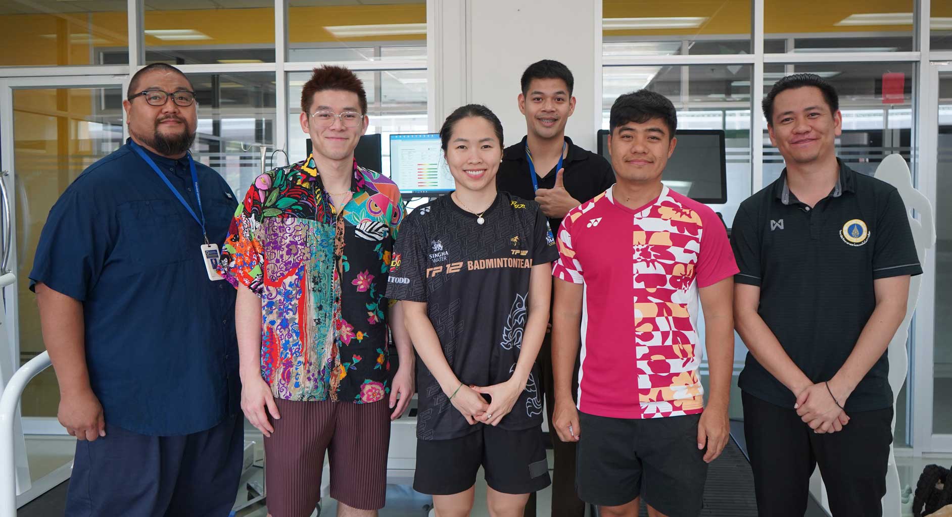 ทดสอบสมรรถภาพทางกาย ให้กับนักกีฬาแบดมินตันทีมชาติไทย
